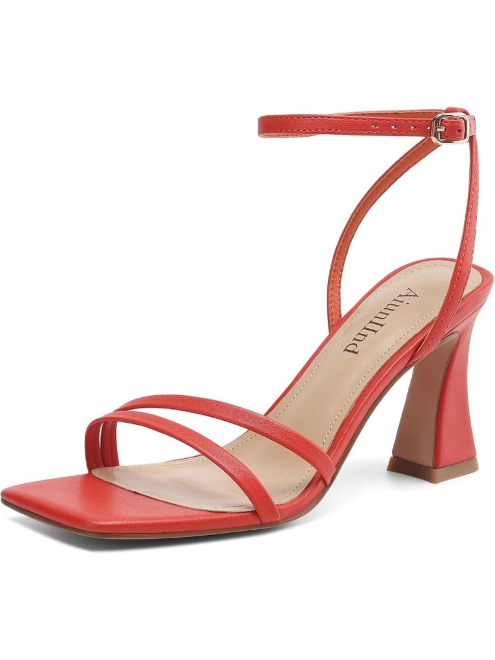 Chunky Heels for Women | Square Open Toe Strappy Sandals | 3.15" High Thick